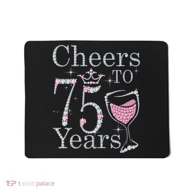 Cheers to 75 Years 1947 75Th Birthday Present Tee Gift For Wo Mousepad
