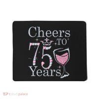 Cheers to 75 Years 1947 75Th Birthday Present Tee Gift For Wo Mousepad thumb 0