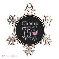 Cheers to 75 Years 1947 75Th Birthday Present Tee Gift For Wo Ornament thumb 0