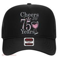 Cheers to 75 Years 1947 75Th Birthday Present Tee Gift For Wo Hat thumb 0