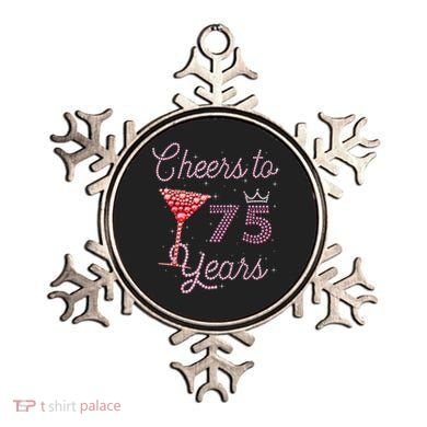 Cheers To 75 Years 75th Birthday Present 75 Years Old Bday Ornament