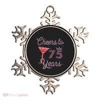 Cheers To 75 Years 75th Birthday Present 75 Years Old Bday Ornament thumb 0