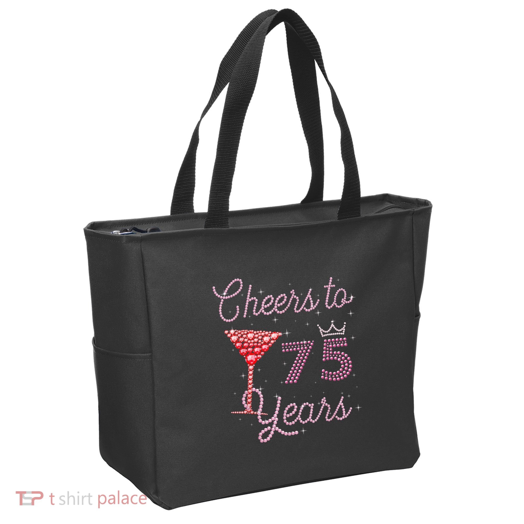 Cheers To 75 Years 75th Birthday Present 75 Years Old Bday Tote Bag