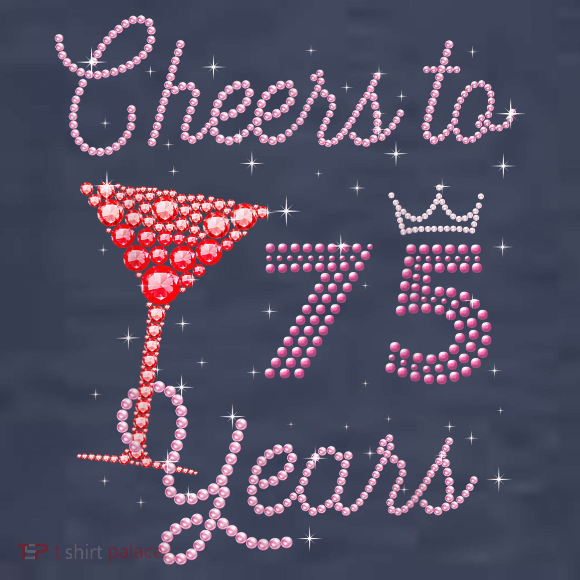 Cheers To 75 Years 75th Birthday Present 75 Years Old Bday Sweatshirt