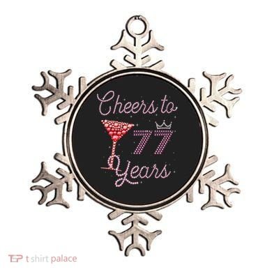 Cheers To 77 Years 77th Birthday 77 Years Old Bday Ornament