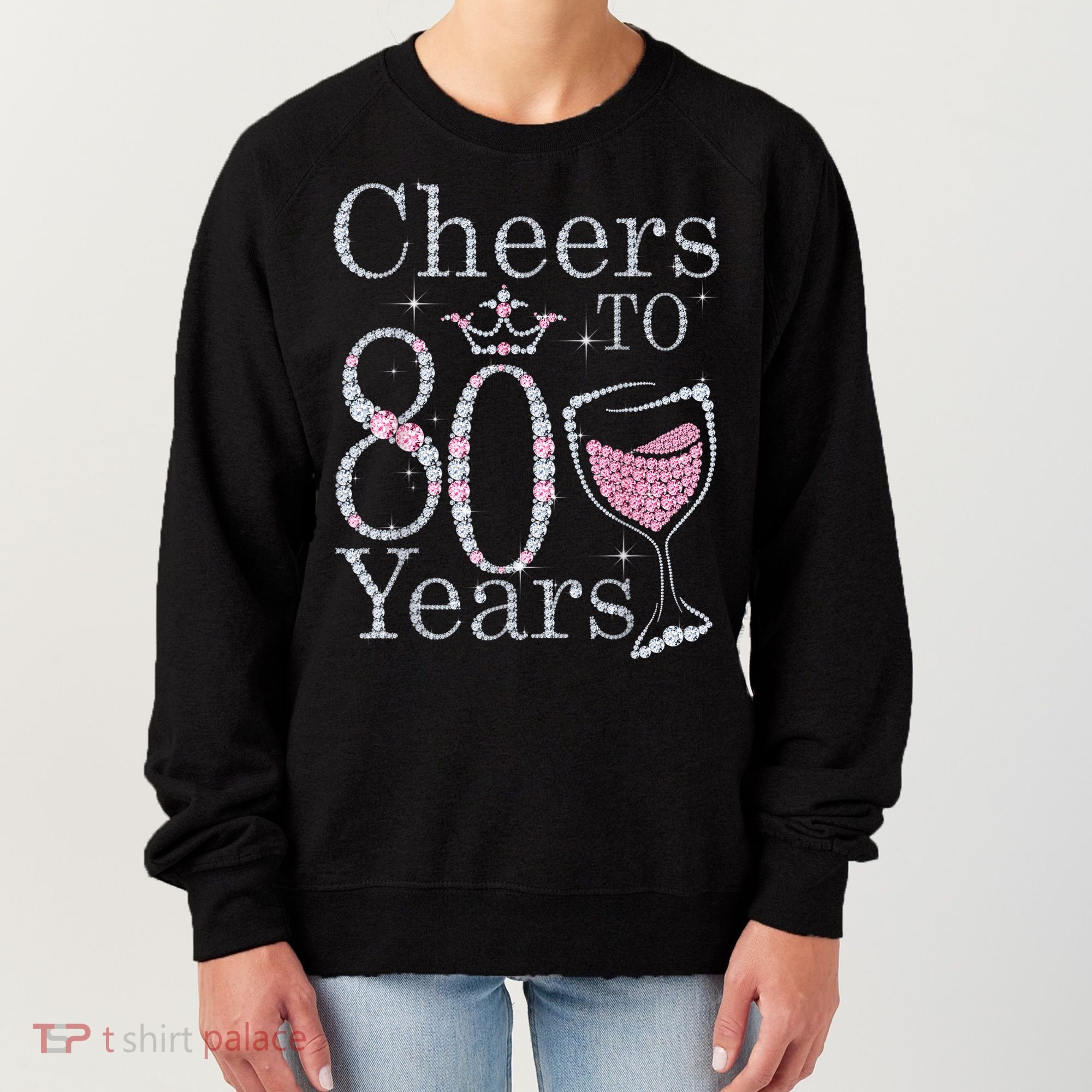 Cheers to 80 Years 1942 80Th Birthday Tee Gift For Wom.e.ns Women's Sweatshirt