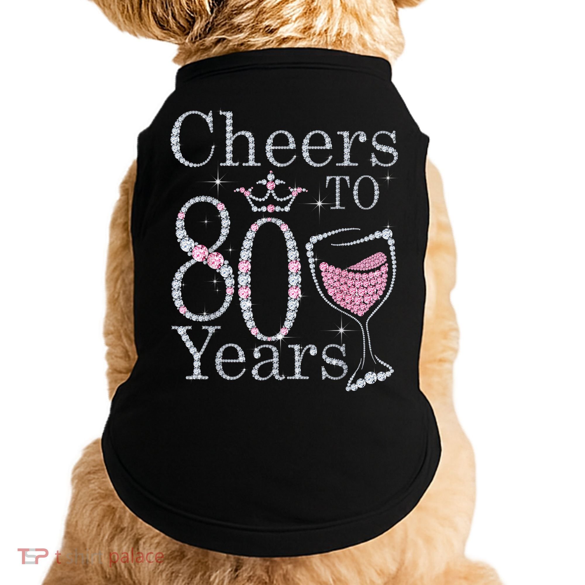 Cheers to 80 Years 1942 80Th Birthday Tee Gift For Wom.e.ns Doggie Tank