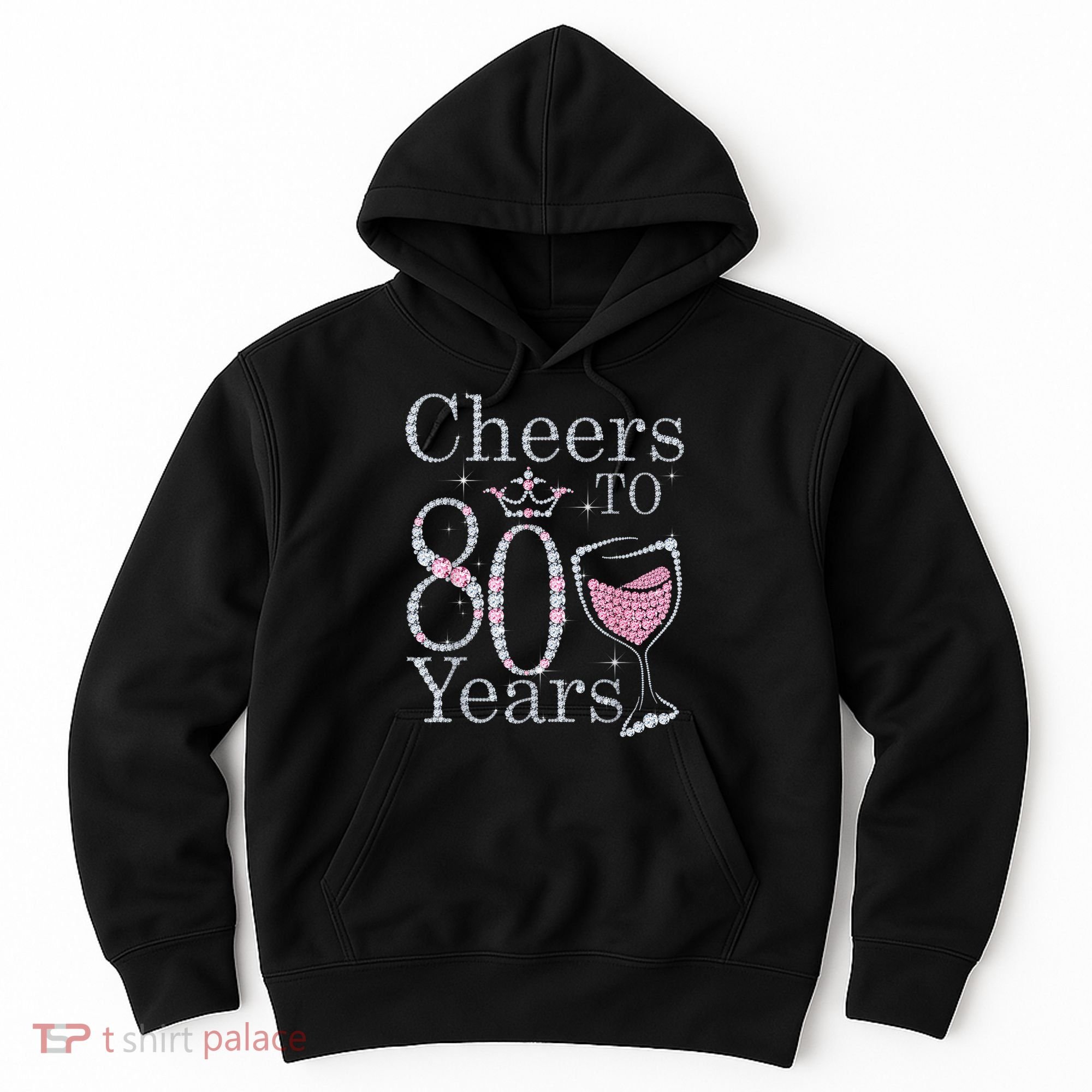 Cheers to 80 Years 1942 80Th Birthday Tee Gift For Wom.e.ns Hoodie