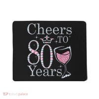 Cheers to 80 Years 1942 80Th Birthday Tee Gift For Wom.e.ns Mousepad thumb 0