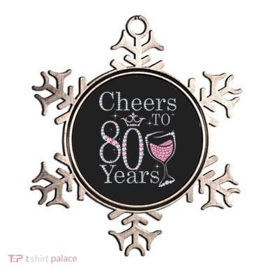 Cheers to 80 Years 1942 80Th Birthday Tee Gift For Wom.e.ns Ornament