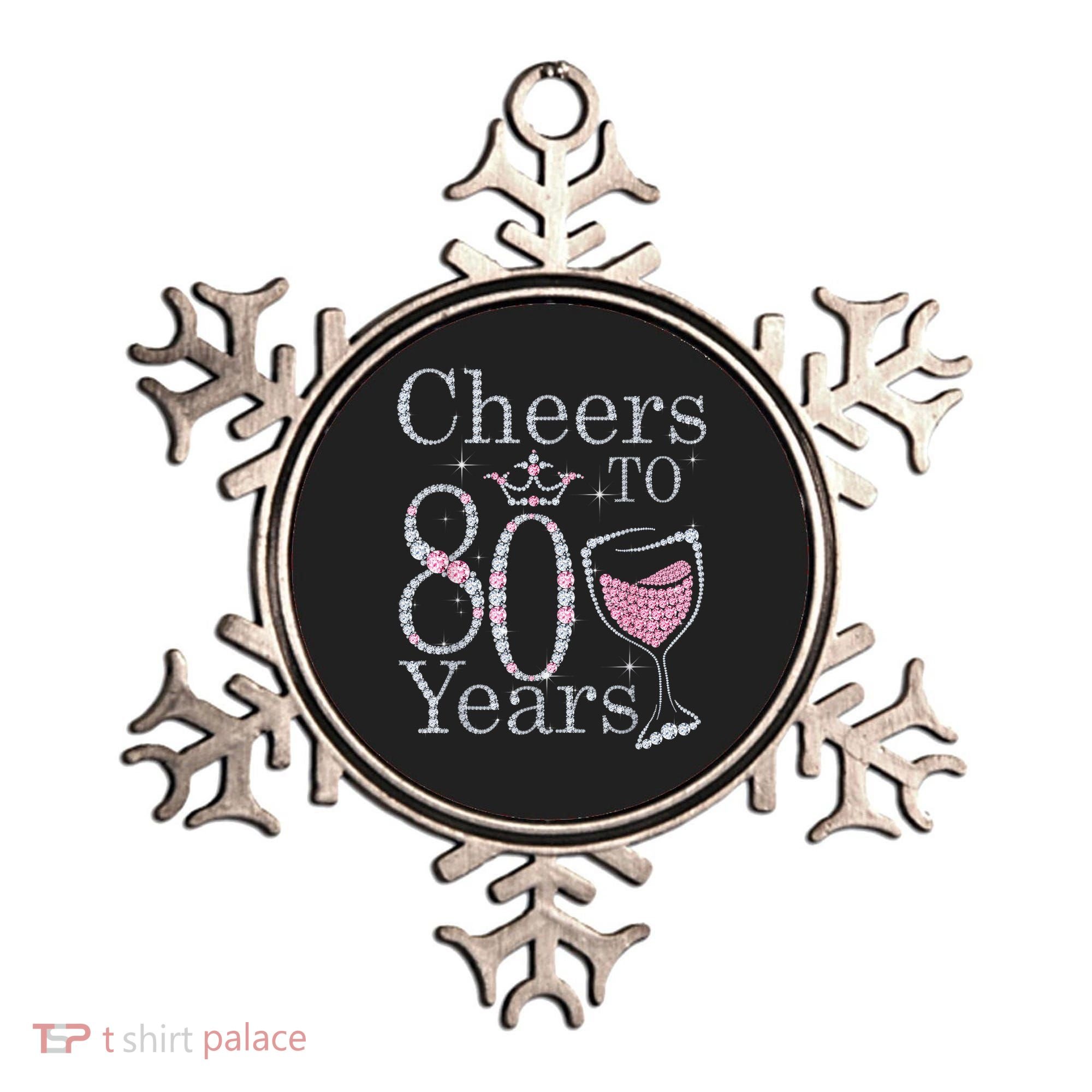 Cheers to 80 Years 1942 80Th Birthday Tee Gift For Wom.e.ns Ornament