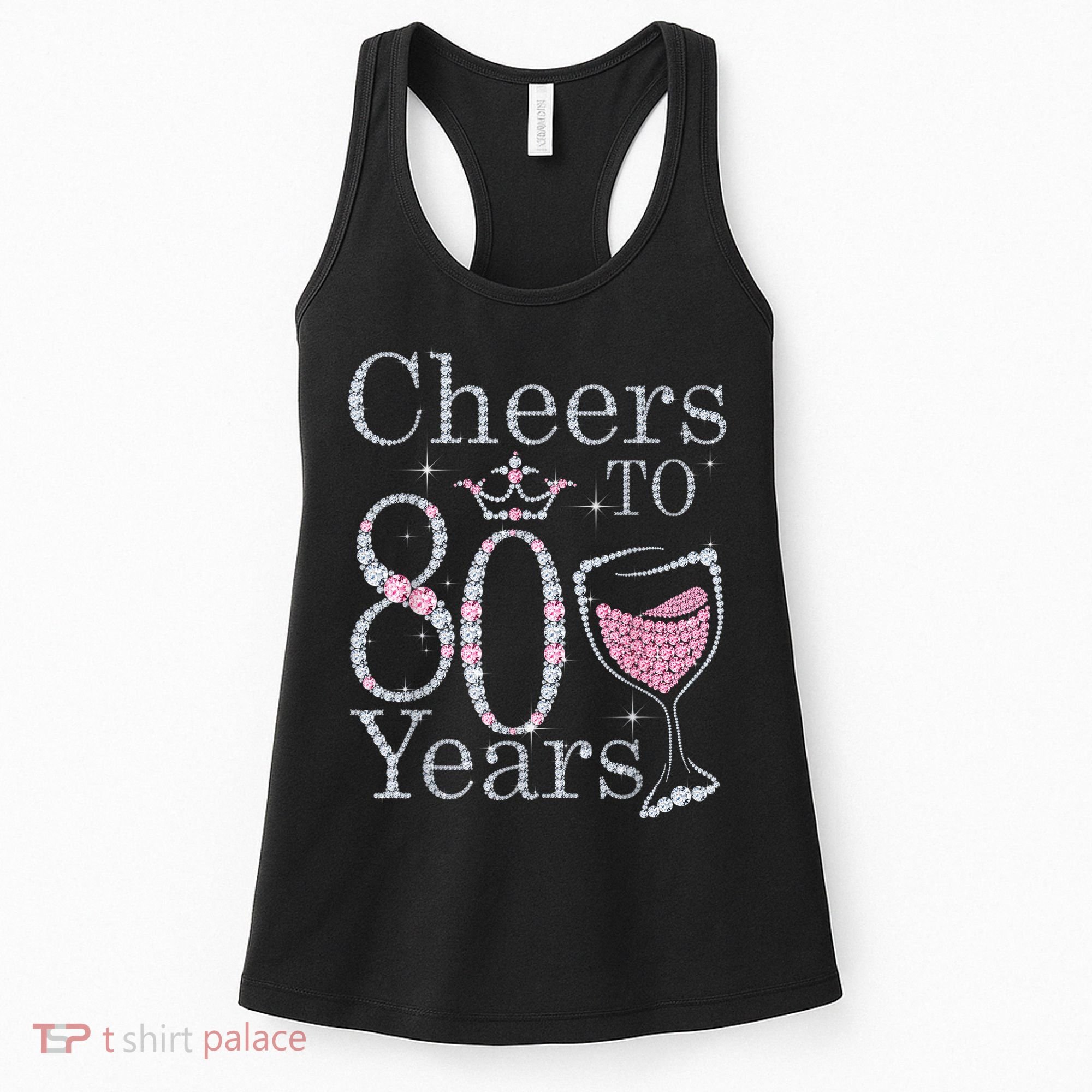 Cheers to 80 Years 1942 80Th Birthday Tee Gift For Wom.e.ns Women's Tank Top