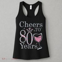 Cheers to 80 Years 1942 80Th Birthday Tee Gift For Wom.e.ns Women's Tank Top thumb 3