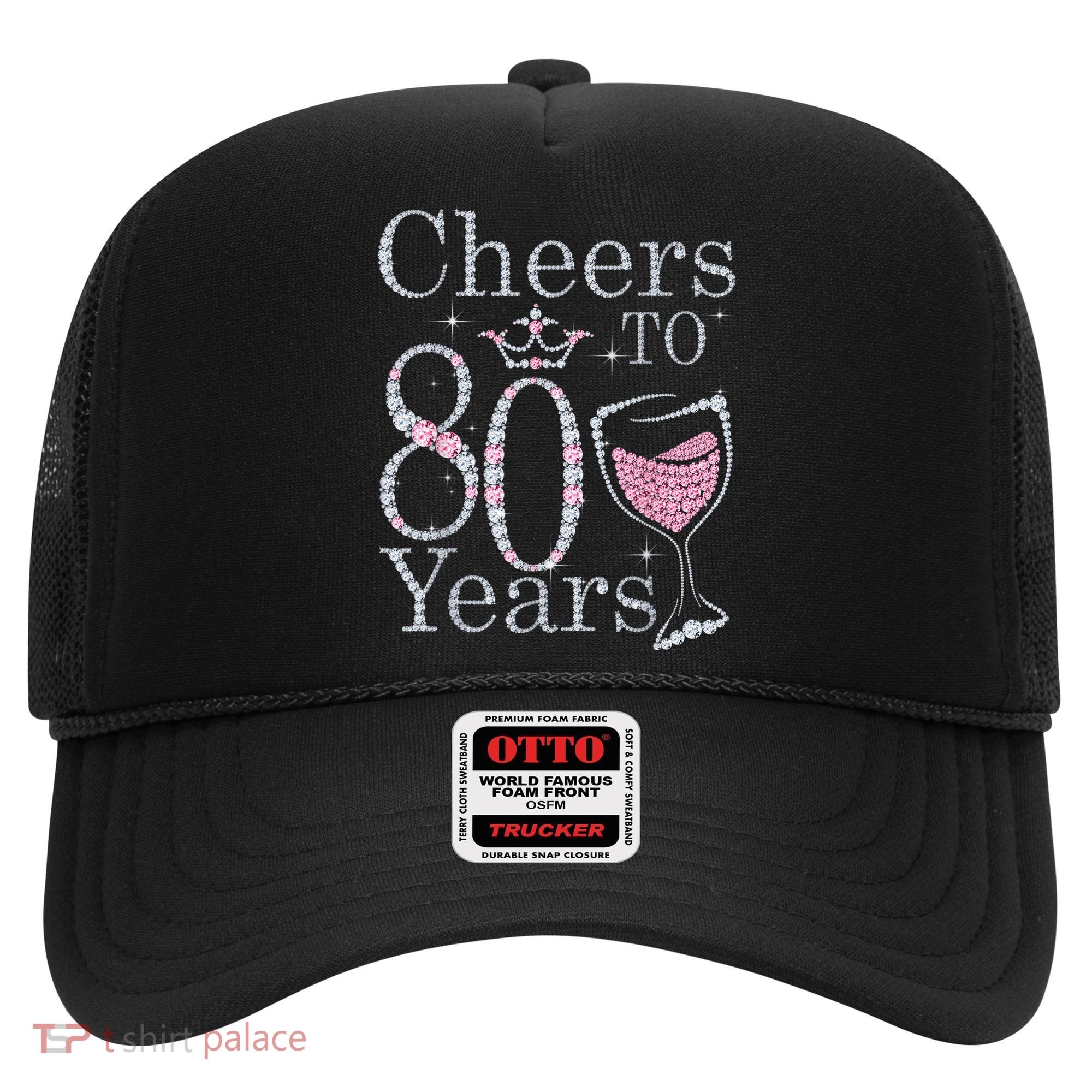 Cheers to 80 Years 1942 80Th Birthday Tee Gift For Wom.e.ns Hat