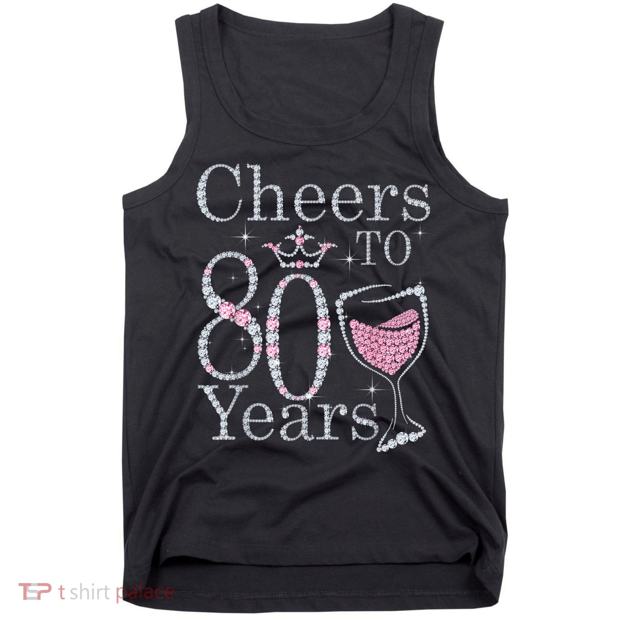 Cheers to 80 Years 1942 80Th Birthday Tee Gift For Wom.e.ns Tank Top