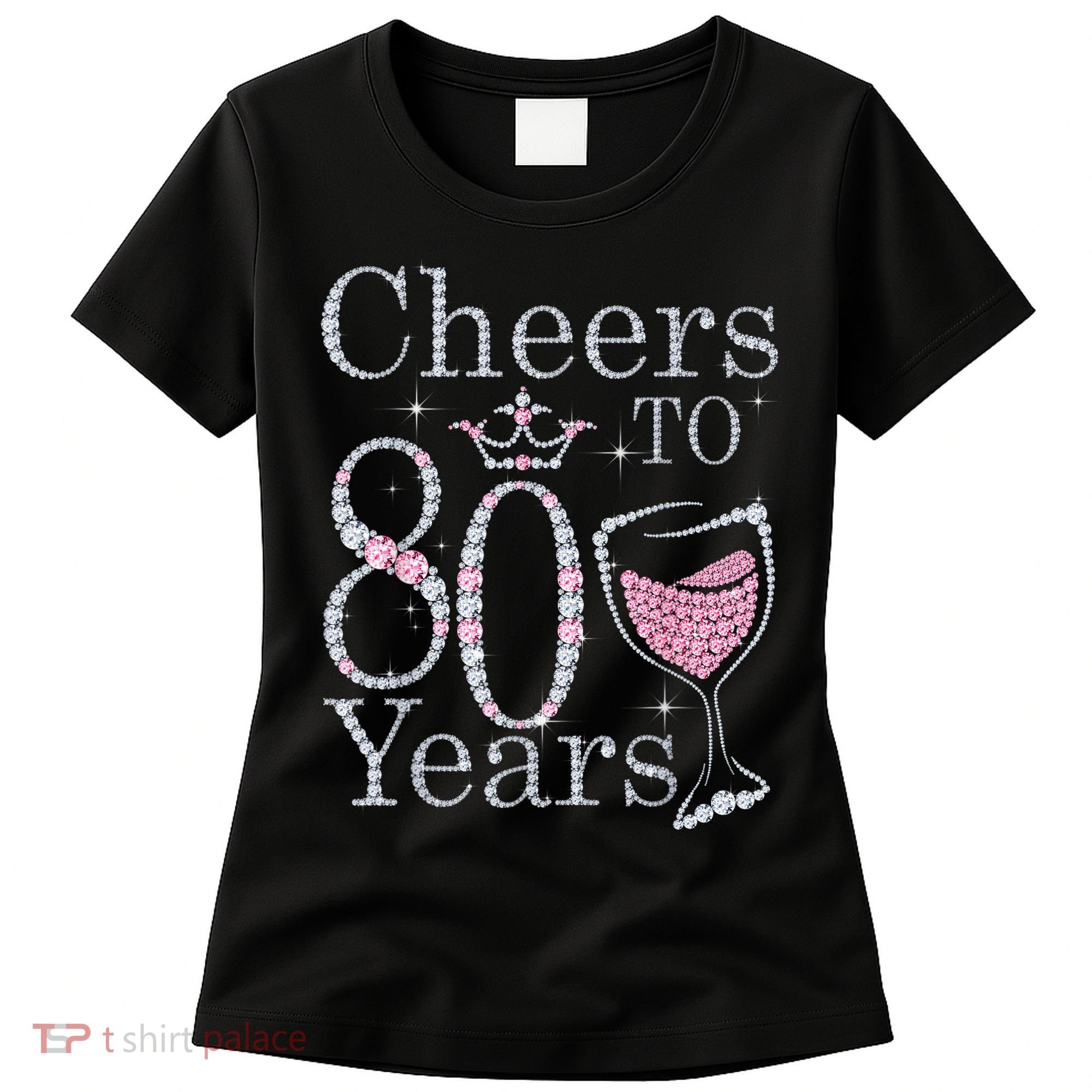 Cheers to 80 Years 1942 80Th Birthday Tee Gift For Wom.e.ns Women's T-Shirt