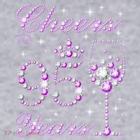 Cheers To 95 Years Old Purple Crown 95th Birthday Women's Racerback Cropped Tank thumb 2