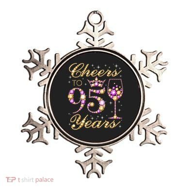 Cheers To 95 Years Old Queen 95th Birthday Party Ornament
