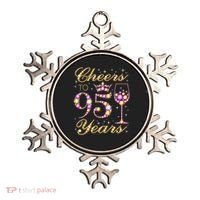 Cheers To 95 Years Old Queen 95th Birthday Party Ornament thumb 0