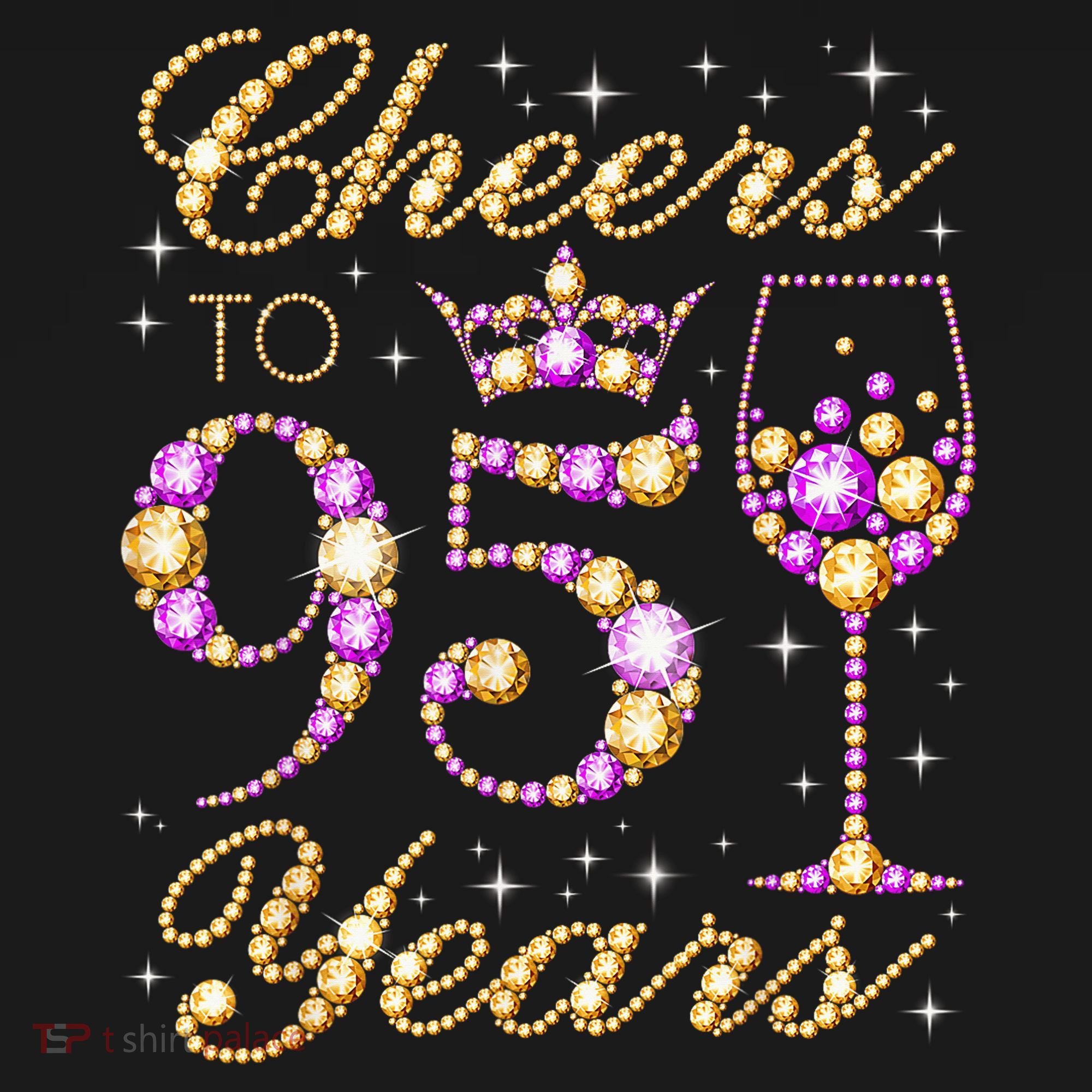 Cheers To 95 Years Old Queen 95th Birthday Party PosiCharge Competitor Tank