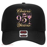 Cheers To 95 Years Old Queen 95th Birthday Party Hat thumb 0