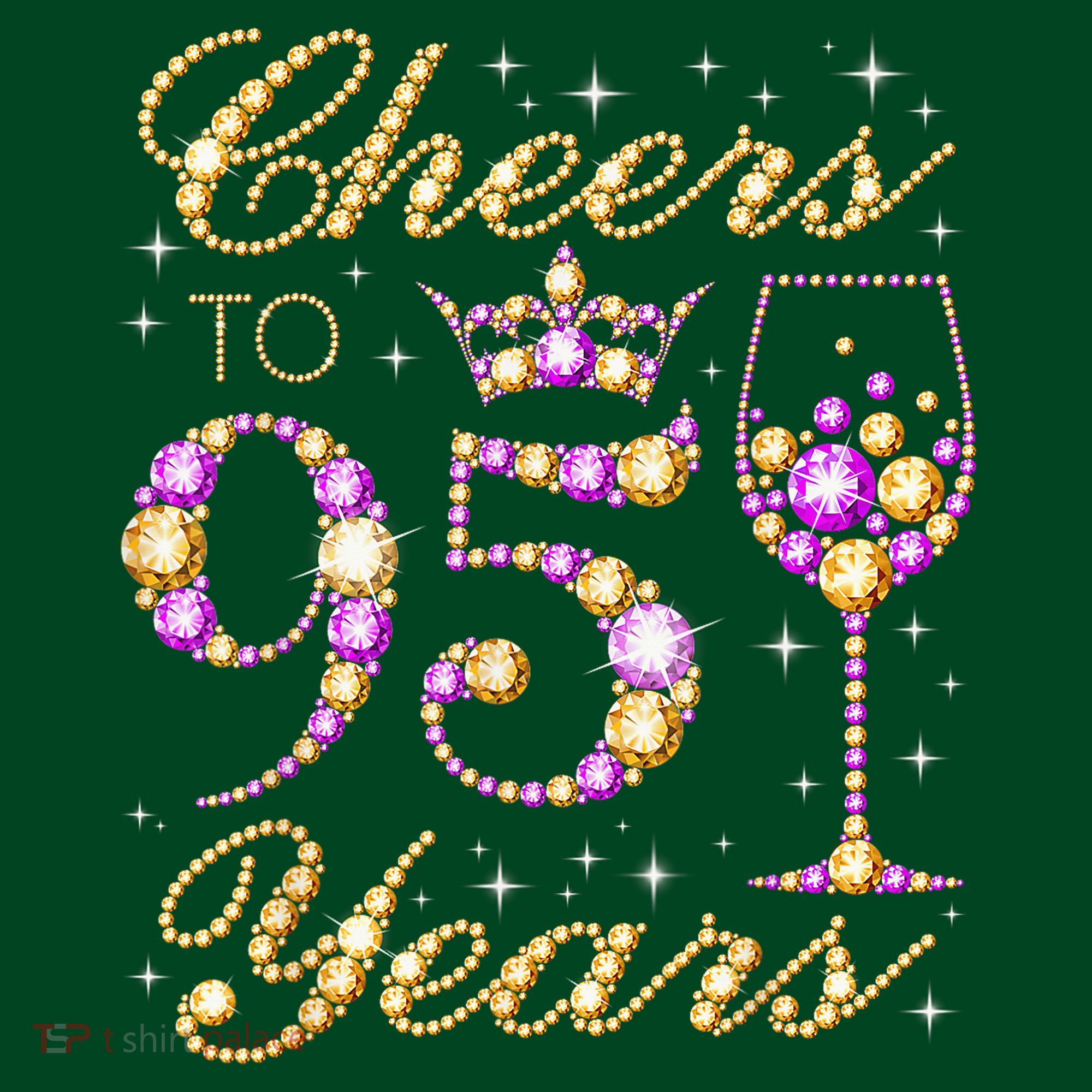 Cheers To 95 Years Old Queen 95th Birthday Party Mousepad