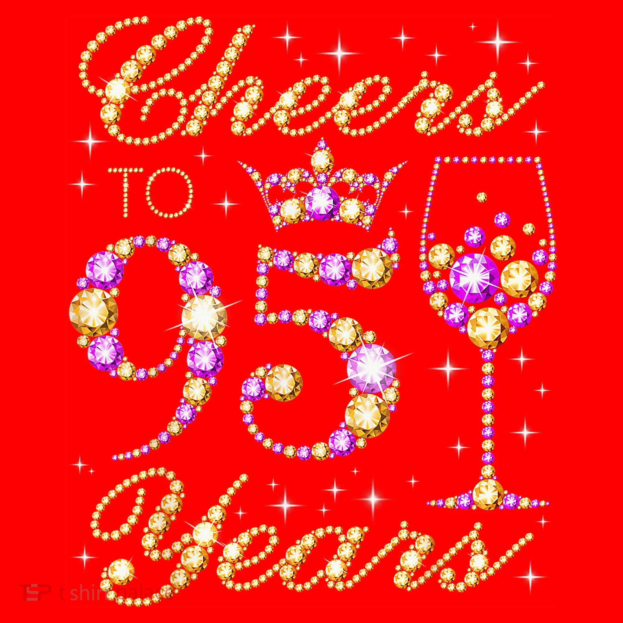 Cheers To 95 Years Old Queen 95th Birthday Party Santa Hat