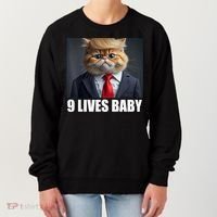 Cat Trump 9 Lives Baby Women's Sweatshirt thumb 0