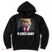 Cat Trump 9 Lives Baby Hoodie thumb 0