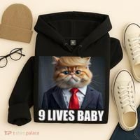 Cat Trump 9 Lives Baby Hoodie thumb 4