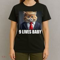 Cat Trump 9 Lives Baby T-Shirt thumb 4