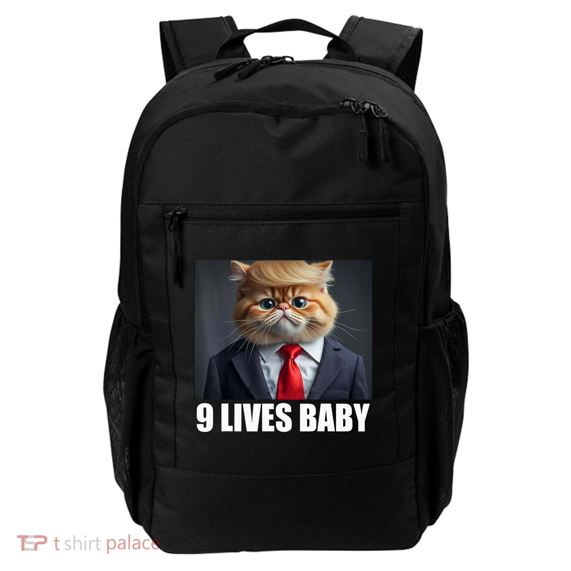 Cat Trump 9 Lives Baby Backpack
