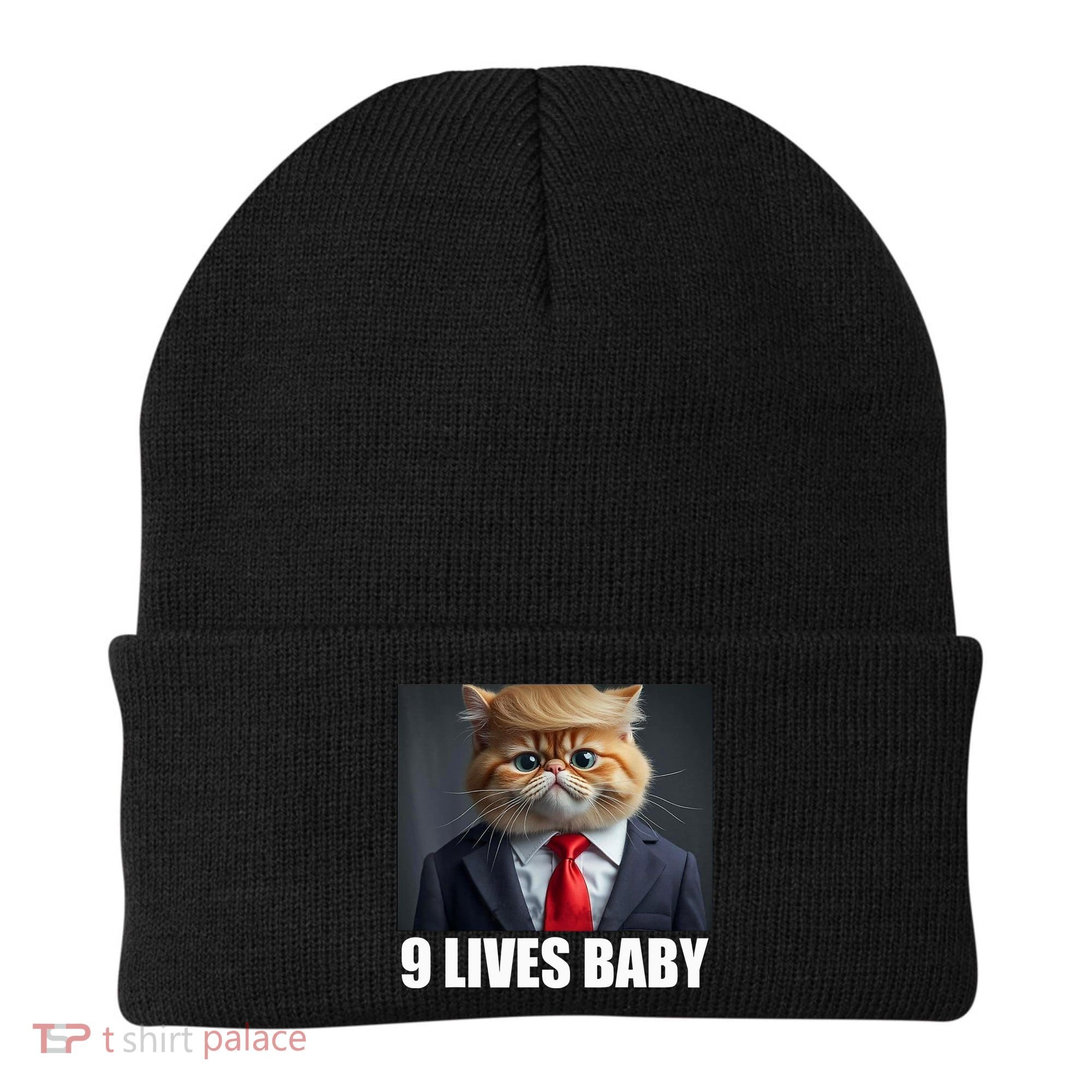 Cat Trump 9 Lives Baby Beanie
