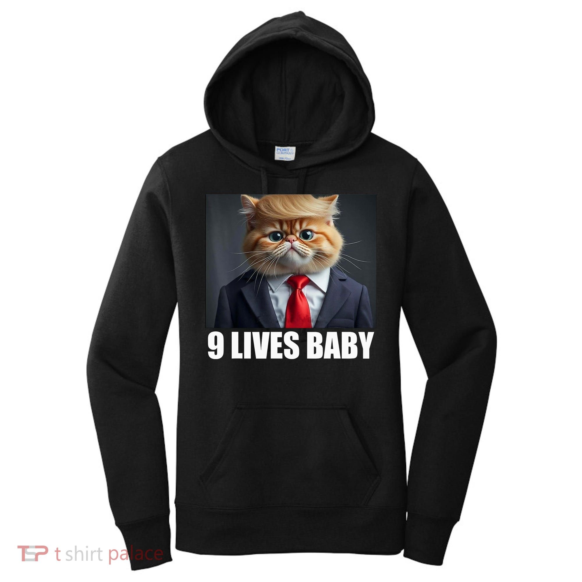 Cat Trump 9 Lives Baby Women's Hoodie