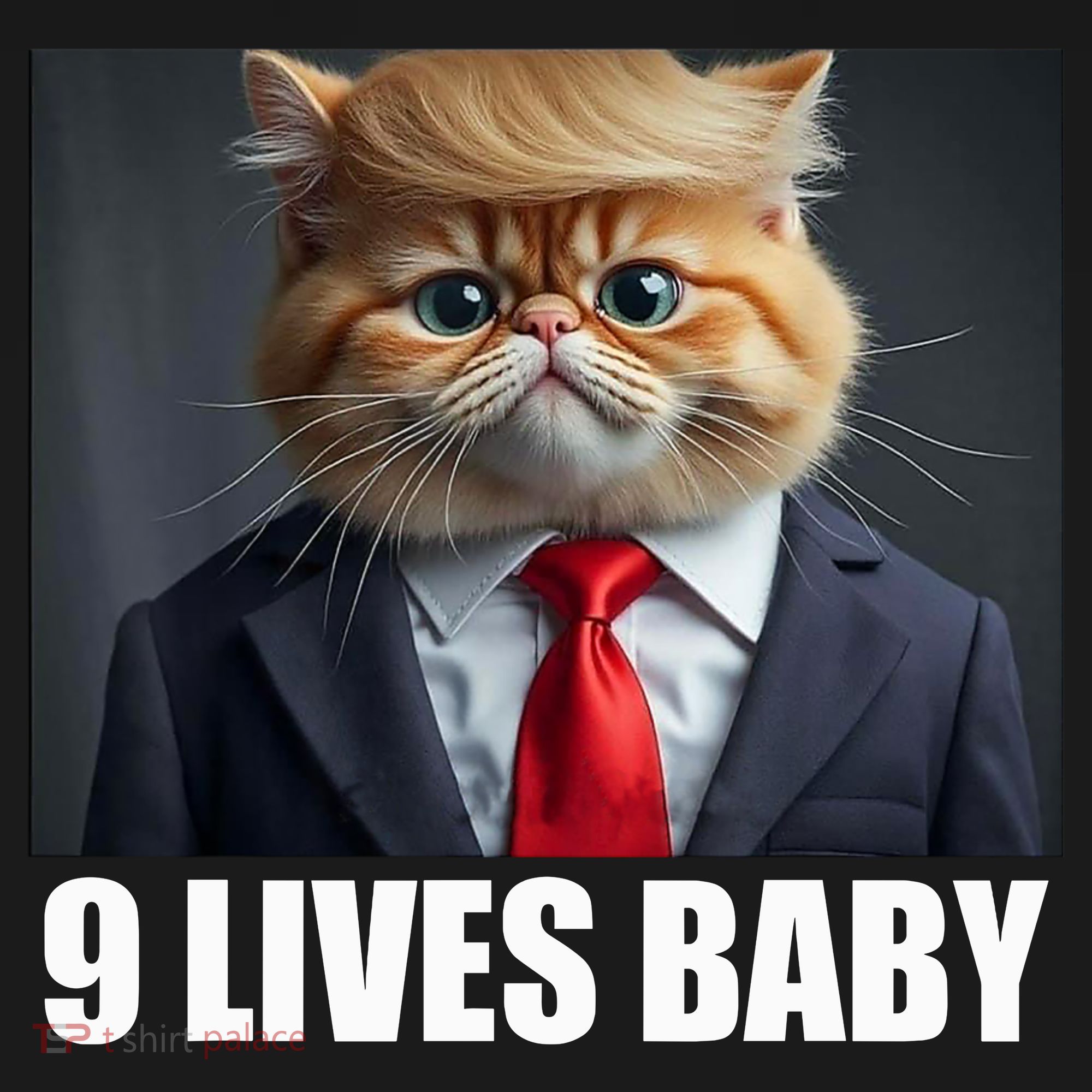 Cat Trump 9 Lives Baby Mousepad