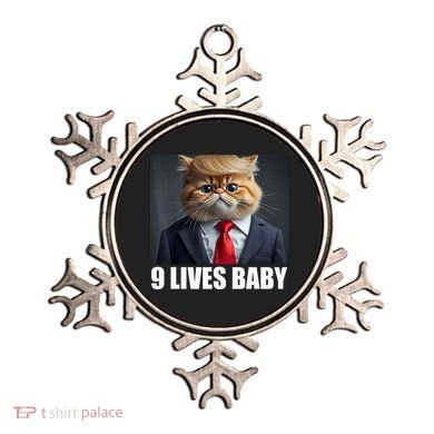 Cat Trump 9 Lives Baby Ornament