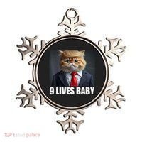 Cat Trump 9 Lives Baby Ornament thumb 0
