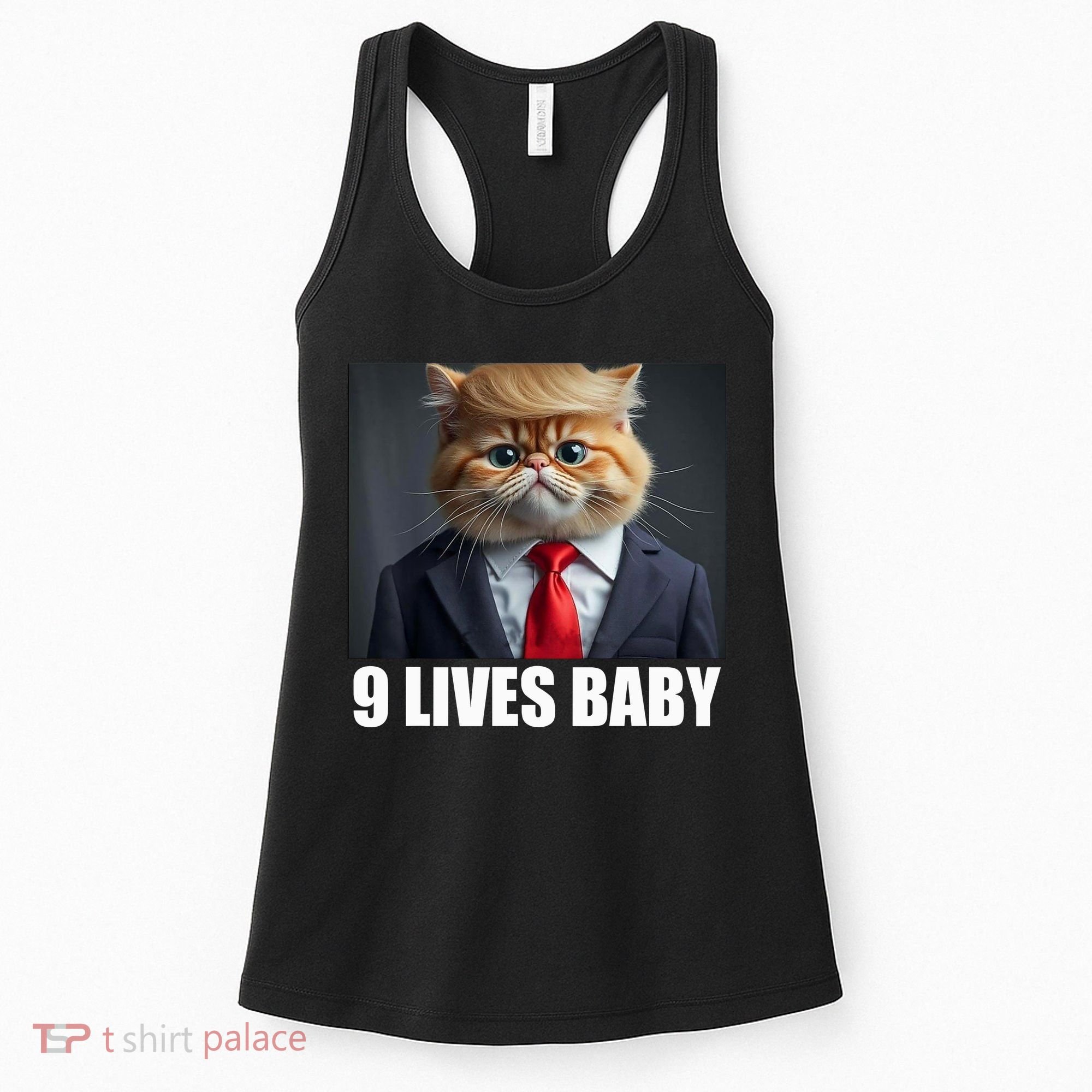 Cat Trump 9 Lives Baby Women's Tank Top