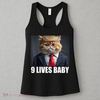 Cat Trump 9 Lives Baby Women's Tank Top thumb 3