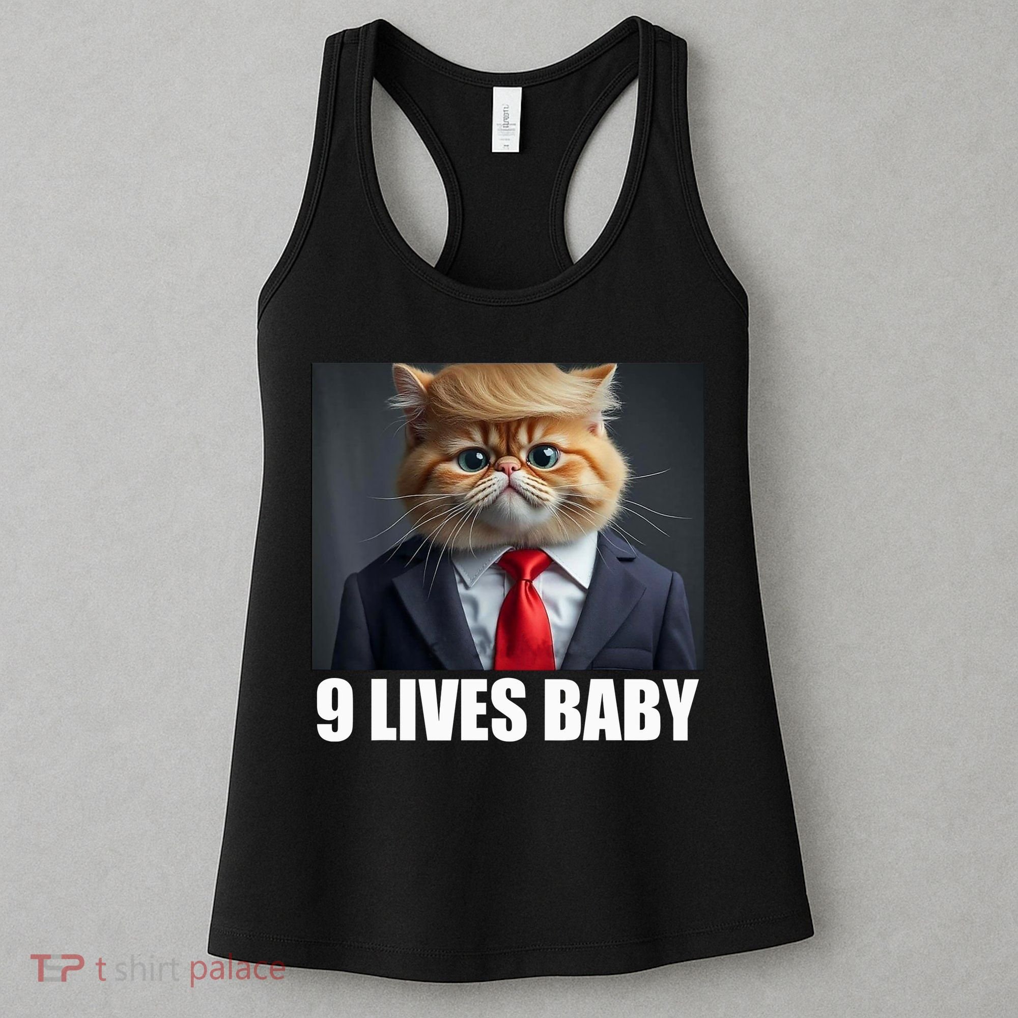 Cat Trump 9 Lives Baby Women's Tank Top