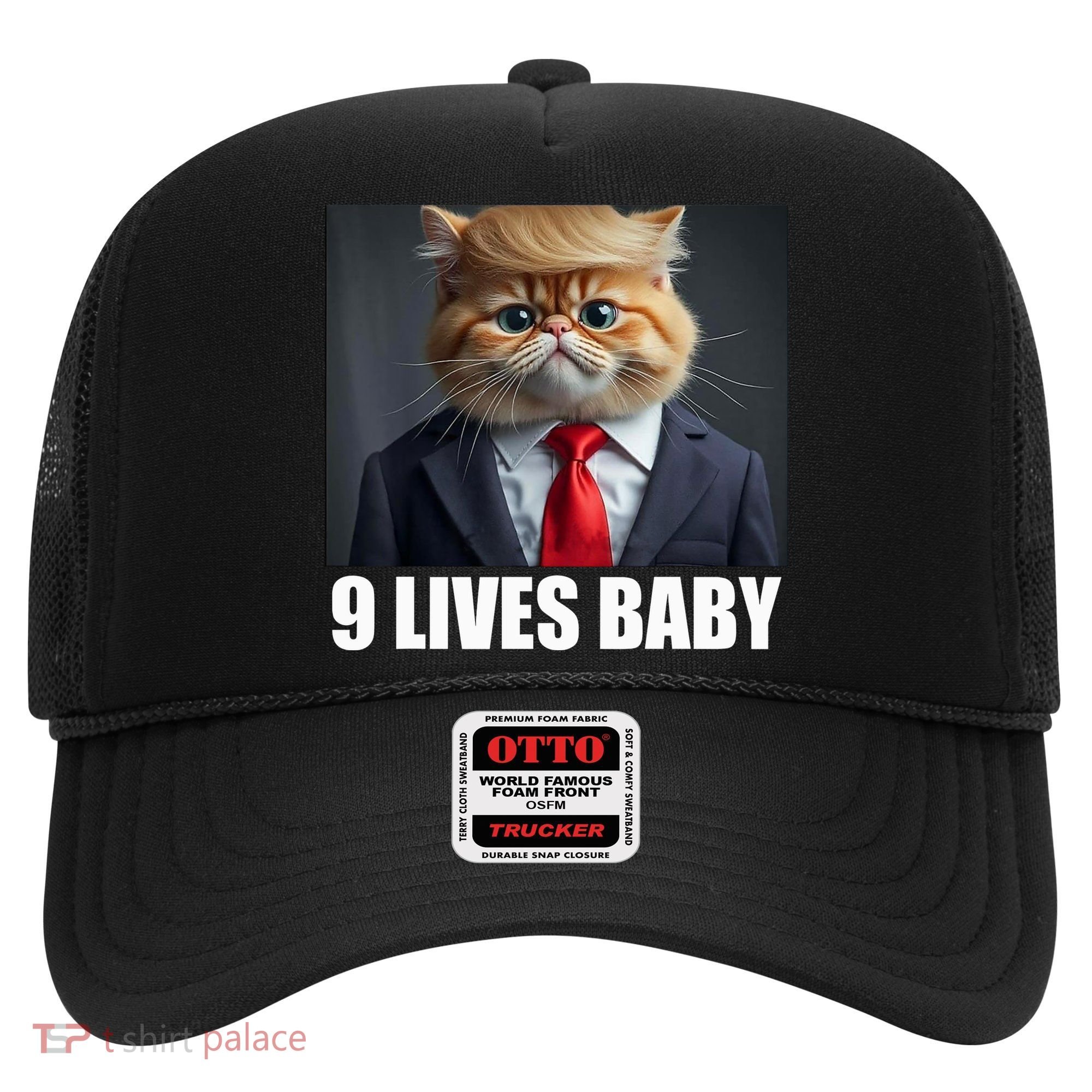 Cat Trump 9 Lives Baby Hat