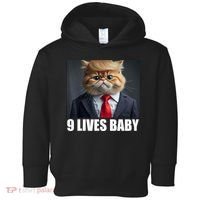 Cat Trump 9 Lives Baby Toddler Hoodie thumb 0