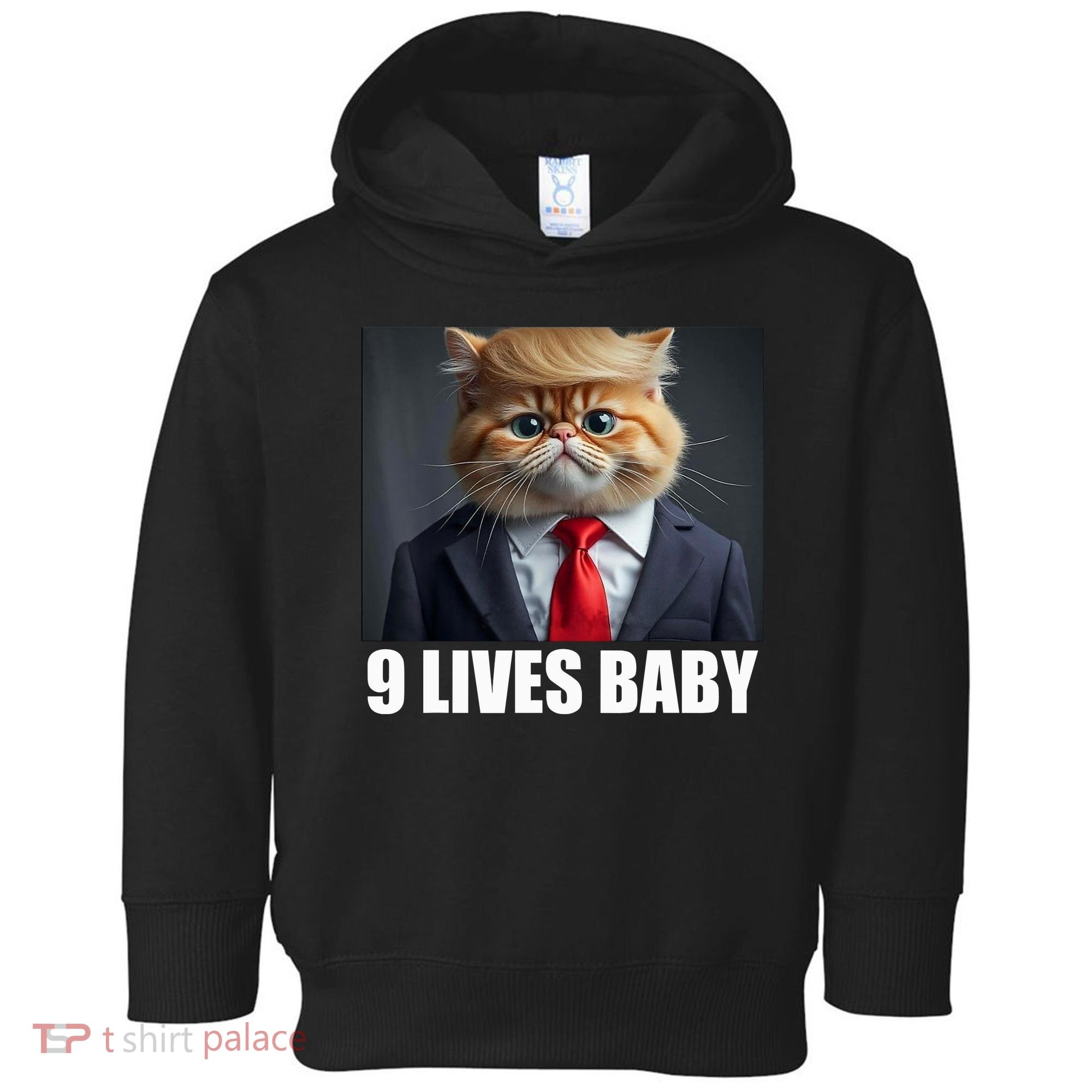 Cat Trump 9 Lives Baby Toddler Hoodie