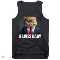 Cat Trump 9 Lives Baby Tank Top thumb 0