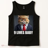 Cat Trump 9 Lives Baby Tank Top thumb 2