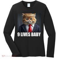 Cat Trump 9 Lives Baby Women's Long Sleeve Shirt thumb 0