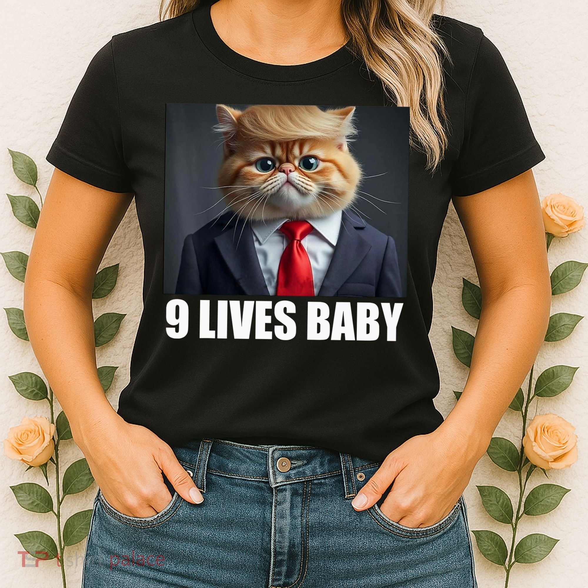 Cat Trump 9 Lives Baby Women's T-Shirt