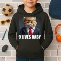 Cat Trump 9 Lives Baby Kids Hoodie thumb 2