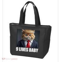 Cat Trump 9 Lives Baby Tote Bag thumb 3