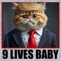 Cat Trump 9 Lives Baby Women's Sweatshirt thumb 2